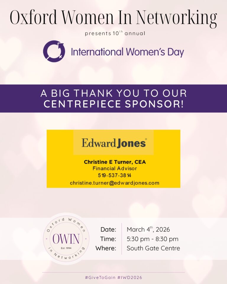 Centrepiece Sponsor IWD 2026